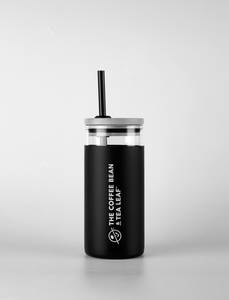 Glass Sipper With Sleeve, Straw & Lid -V1