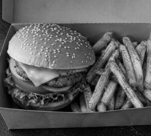 Cheese Veg Burger Combo Peri Peri French Fries