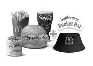 McSpicy Paneer Burger Spiderman Brand New Day Meal