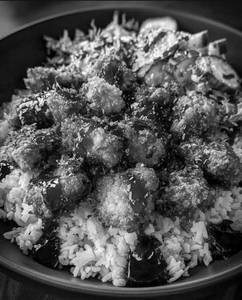 Rice With Chicken Popcorn