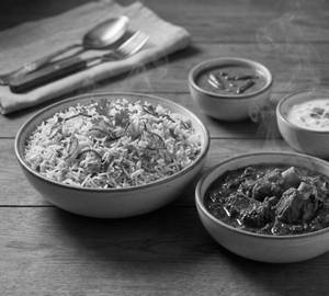 Pulao Rice 650Ml + Gongura Mutton Curry 250Ml