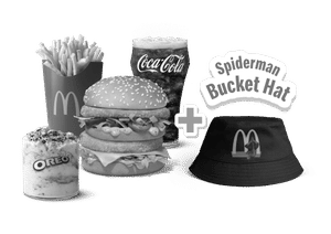 Maharaja Mac Veg Burger Spiderman Brand New Day Meal