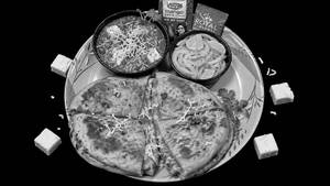 Cheese Chole [250 Ml] With 2 Cheese Stuffed Kulcha