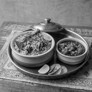 Chicken Biryani With Chicken Chilli