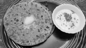 Sattu Paratha [1 Pcs] With Curd
