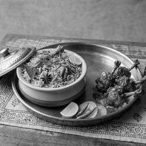 Chicken Lollipop(3 Pieces) With Chicekn Biryani