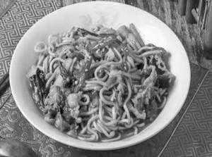 Mutton Honkong Noodles (spicy)