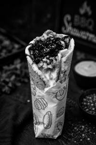 Barbeque chicken shawarma