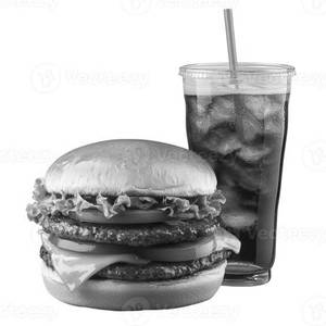 VEG CHEESE BURGER (x2) + Salt soda (x2)