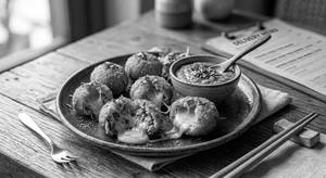 Chicken Cheese Fried Momos (6 Pcs)