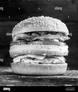 Double Chicken Patty Burger