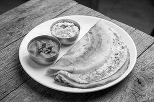 2 Egg Dosa With Sambar And Chutney