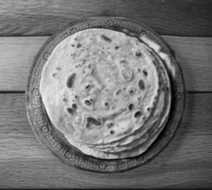 Ghee wheat chapati