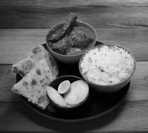 Chicken Kolhapuri + 2 Paratha + Jeera Rice + Salad