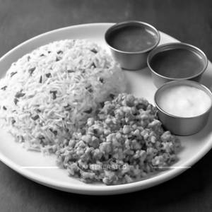White Rice With Egg Bhurji