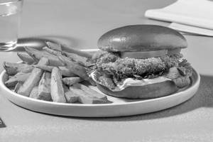 Chicken Burger+fries+drink