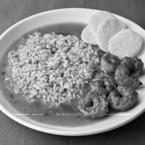 Rasam Rice With Prawns Fry