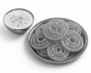 Desi Ghee Jalebi With Rabri