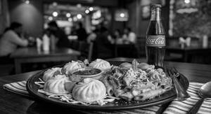 Veg Momo 4pcs + Red Souce Pasta + Coca Cola -250ml