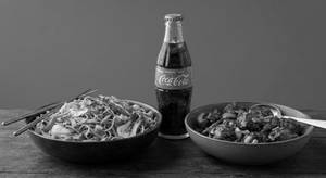 Veg Noodles + Mushroom Manchurian + Coca Cola 250ml
