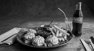 Paneer Momo 4pcs + French Fries + Coca Cola 250ml