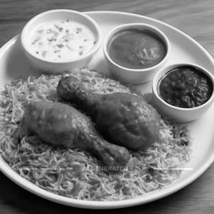 Pulao Rice [500 G] With Chicken Curry