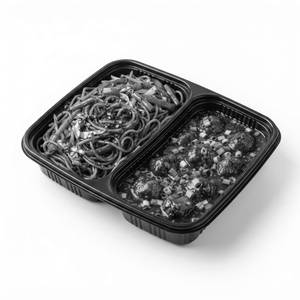 Schezwan Noodles with Gravy Manchurian