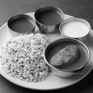 White Rice With Fish Curry