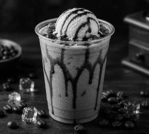 Cold coffee with ice cream