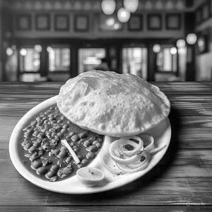 Half Chole Bhature