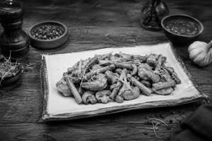 Stir Fried Prawns Asparagus And Mushroom