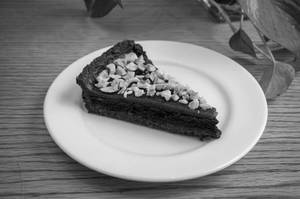 Salted Carmel, Coffee Hazelnut Tart