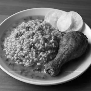 Rasam Rice With Chicken Fry