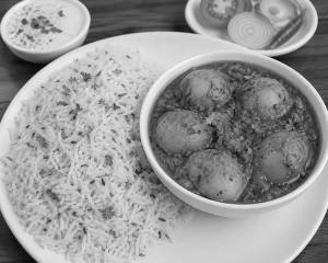 Jeera Rice With Aloo Dum