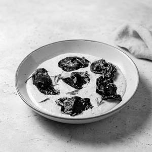 Charcoal Ravioli