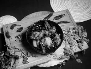 Naga Fresh Pork With Michinga Leaf