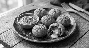 Beef Cheese Fried Momos (6 Pcs)