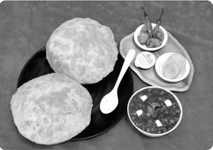 Chole Bhature [ 1 Plate] [ 2 Pcs ]