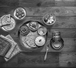 North Indian Chaap Thali