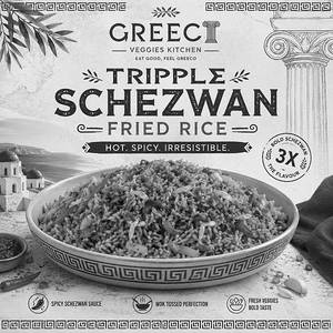 Triple Schezwan Fried Rice