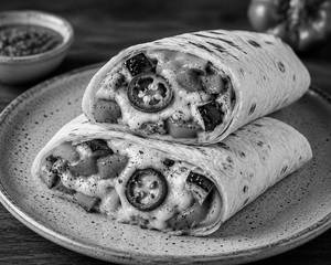 Roasted Veggies & Mozzarella Wrap
