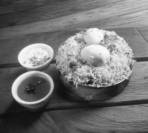 Double Egg Dum Biryani [2 Eggs]