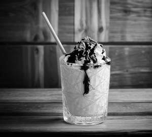 Cold coffee with ice cream