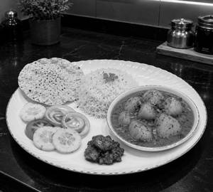 Jeera Aloo Rice Thali