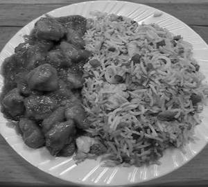 Chicken Manchurian Fried Rice Bowl