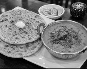 Dal Tadka With Ghee Paratha ( 2 Piece  )