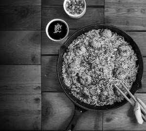 Manchurian and  ball rice