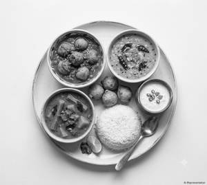 Punukulukurma + Pappu + Sambar + Curd [Small]