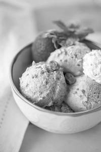 Velvety chocolate icecream