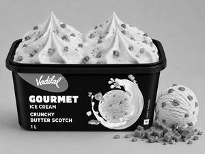 Crunchy Butter Scotch Gourmet Tub - 1 Ltr